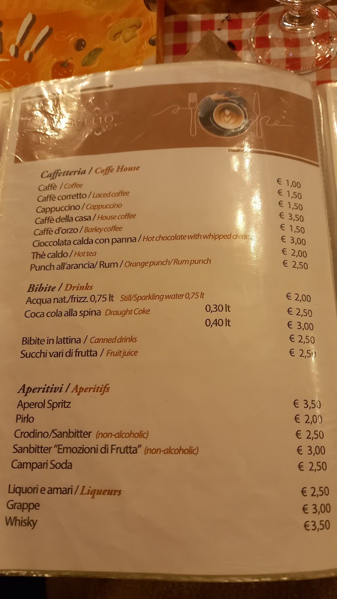 Menu Locanda 'da Tullio'-2