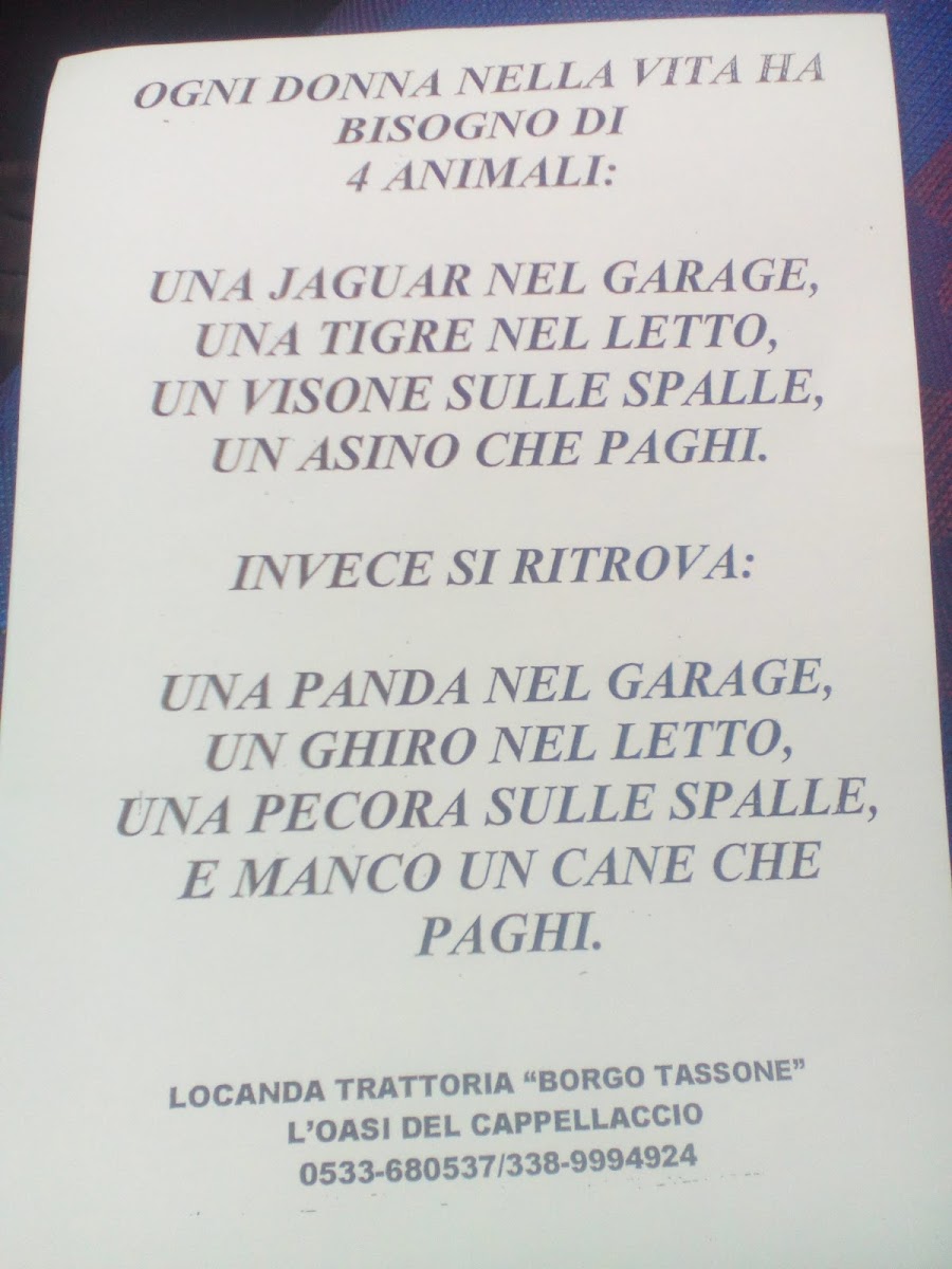 Menu Locanda - Trattoria 'il Tassone'-2