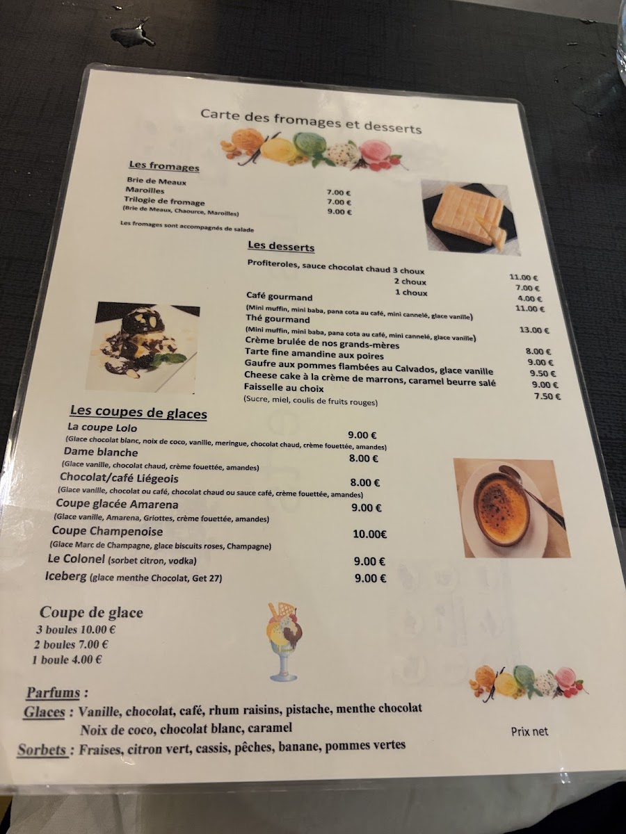 Menu L'oeil De Boeuf-1