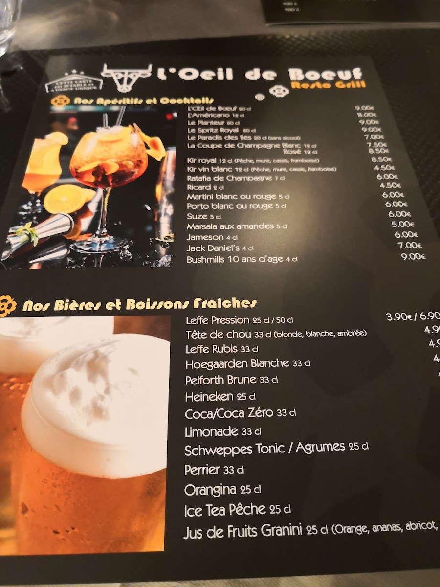 Menu L'oeil De Boeuf-10