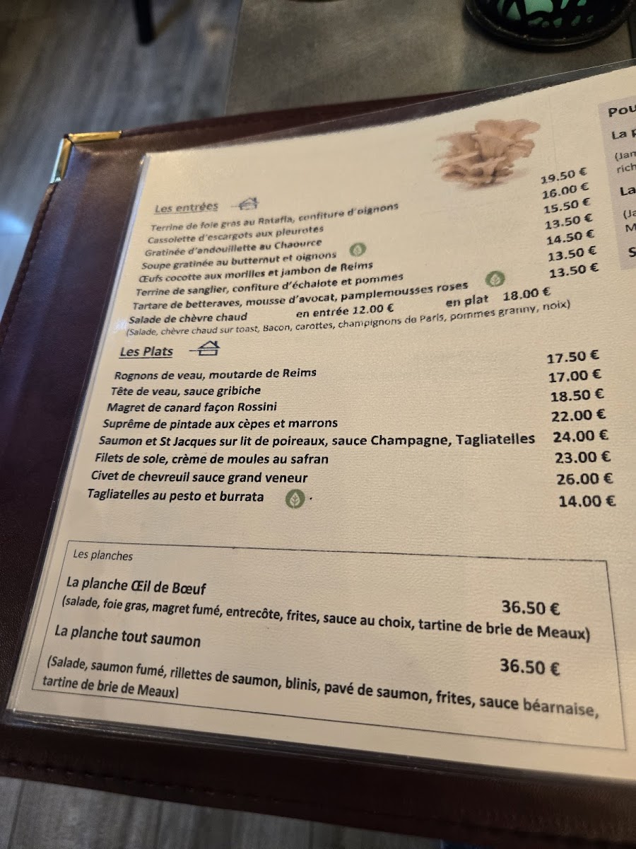 Menu L'oeil De Boeuf-4