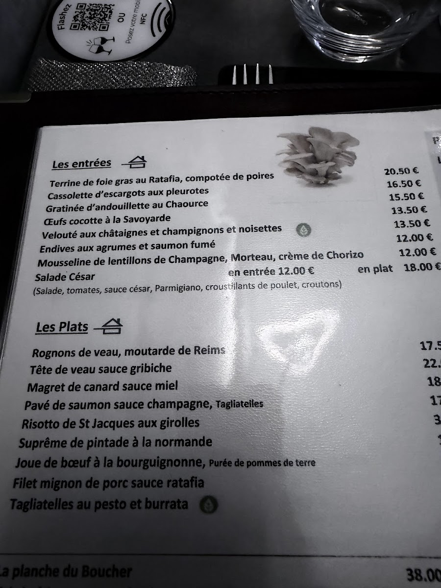 Menu L'oeil De Boeuf-9