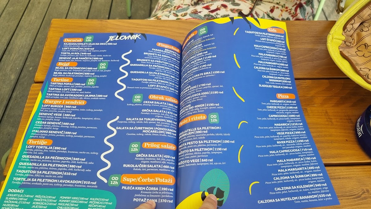 Menu Loft River, Restaurant & Beach Bar-2