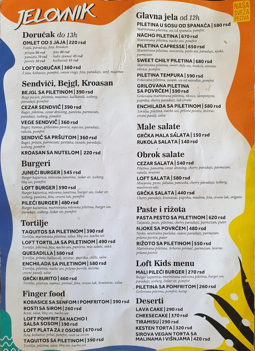 Menu Loft River, Restaurant & Beach Bar-3