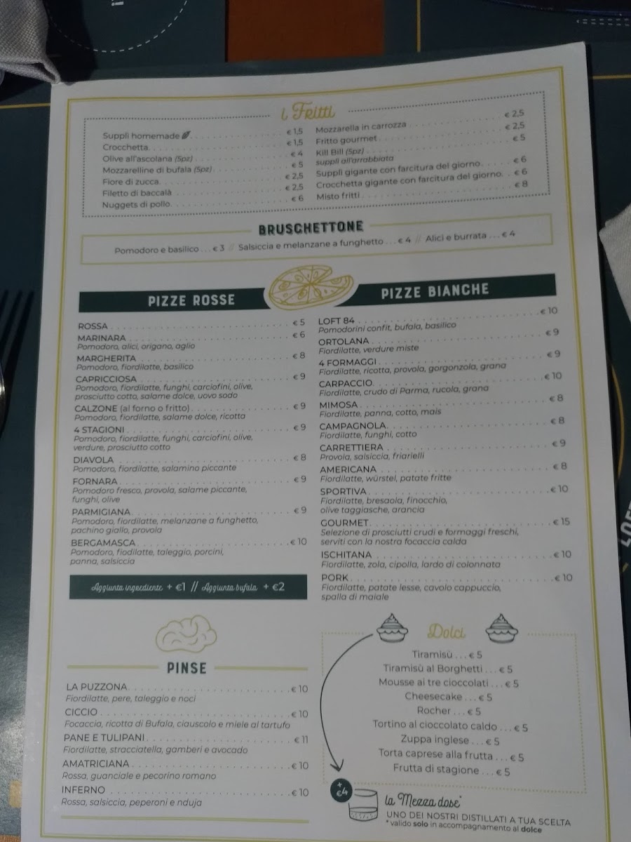 Menu Loft84 Casal Palocco-6