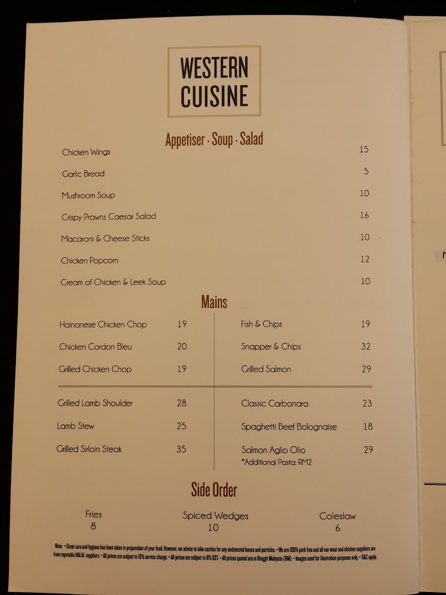 Menu Loke Thye Kee Cafe Restaurant Bar-5