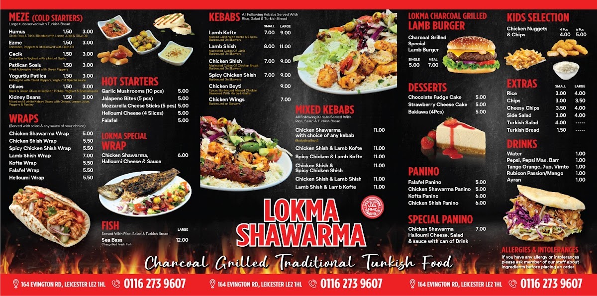 Menu Lokma Shawarma Leicester-1