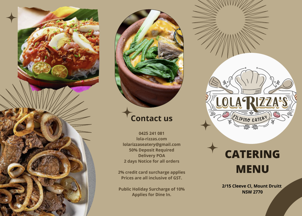 Menu Lola Rizza's Filipino Eatery-2