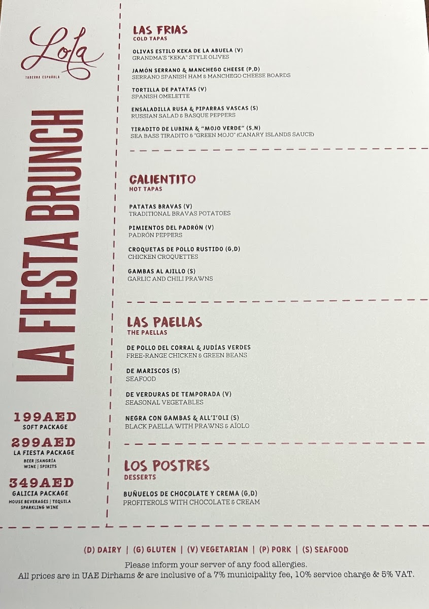 Menu Lola Taberna Española-1