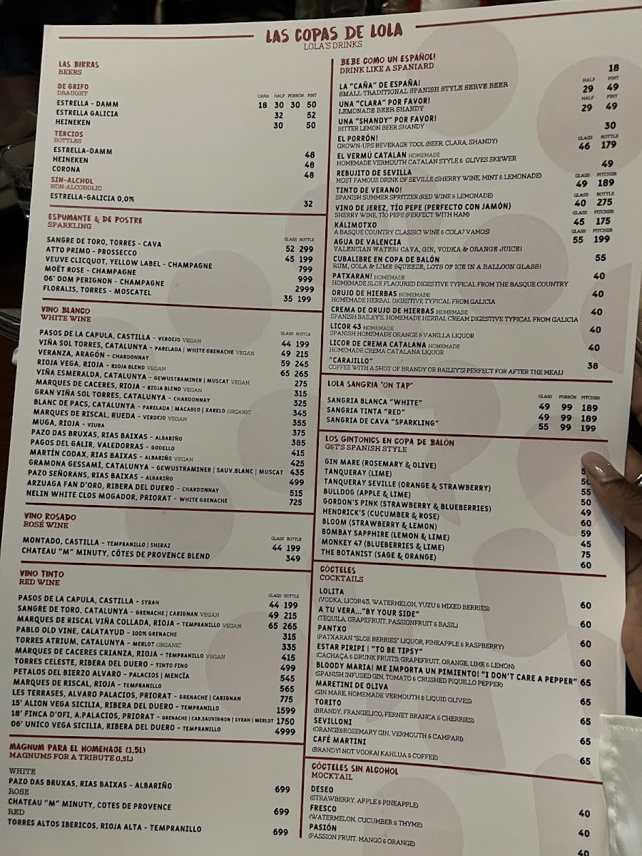 Menu Lola Taberna Española-10