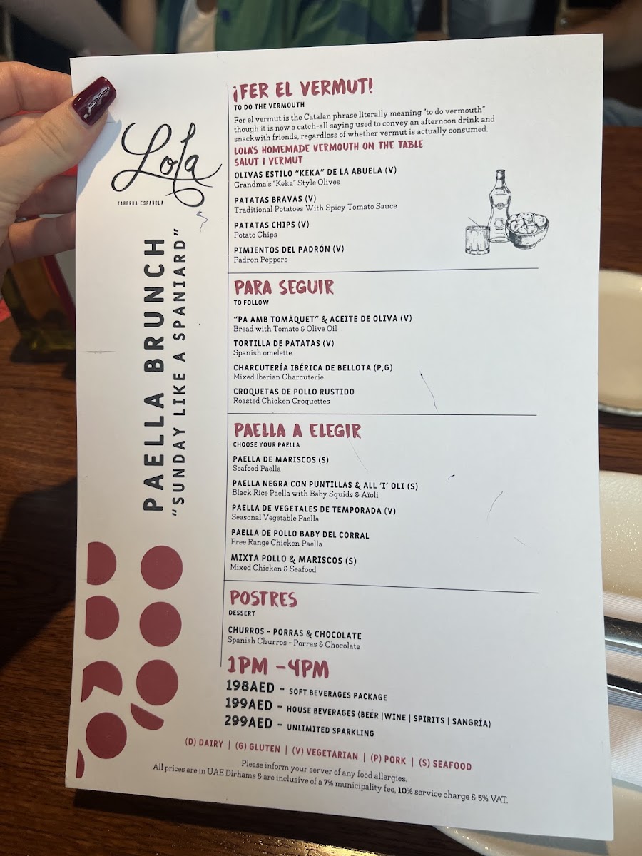 Menu Lola Taberna Española-9