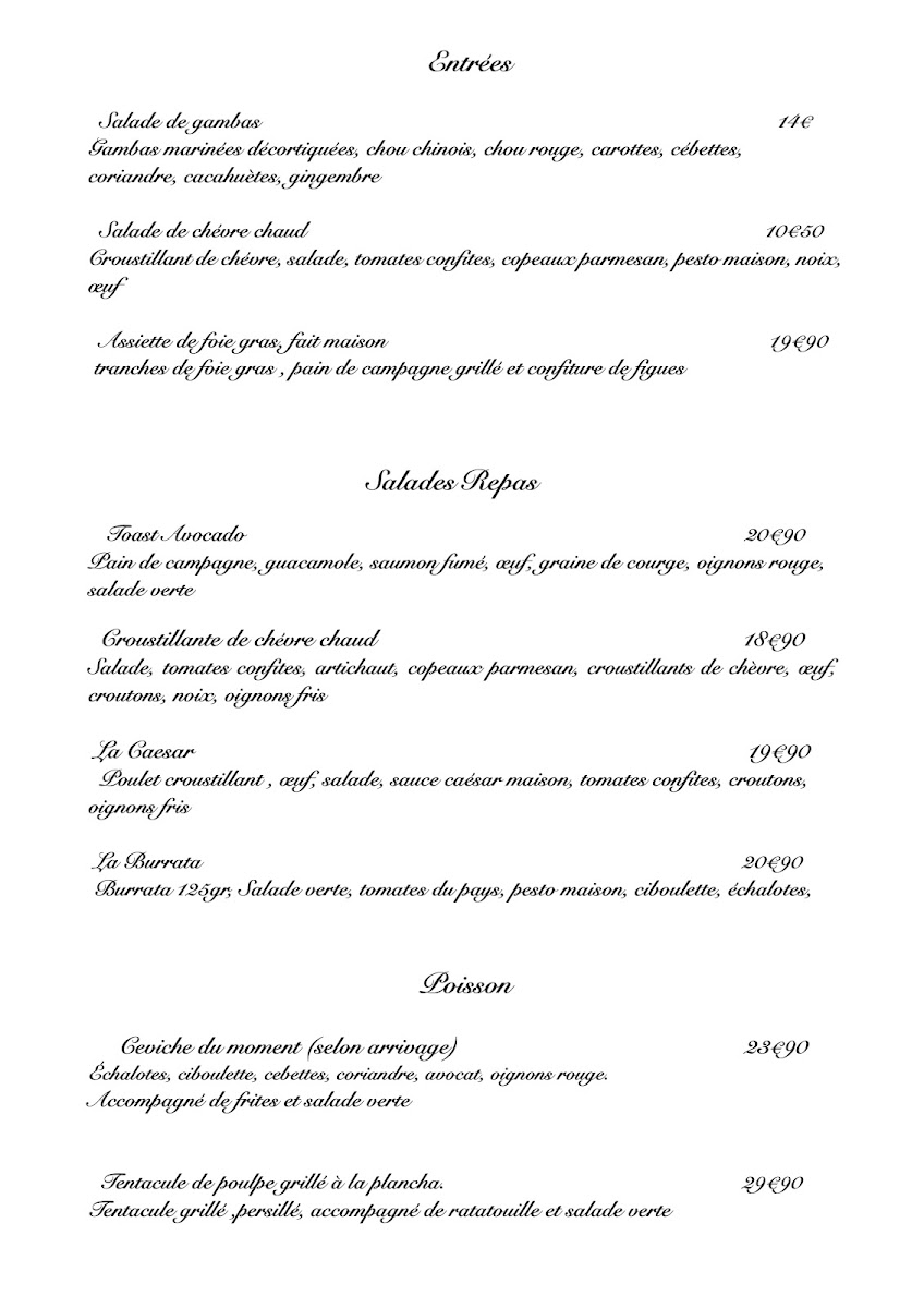 Menu L'olivier Restaurant-1