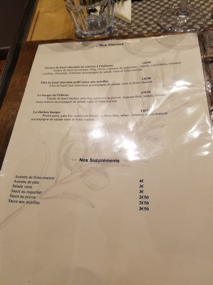 Menu L'olivier Restaurant-7
