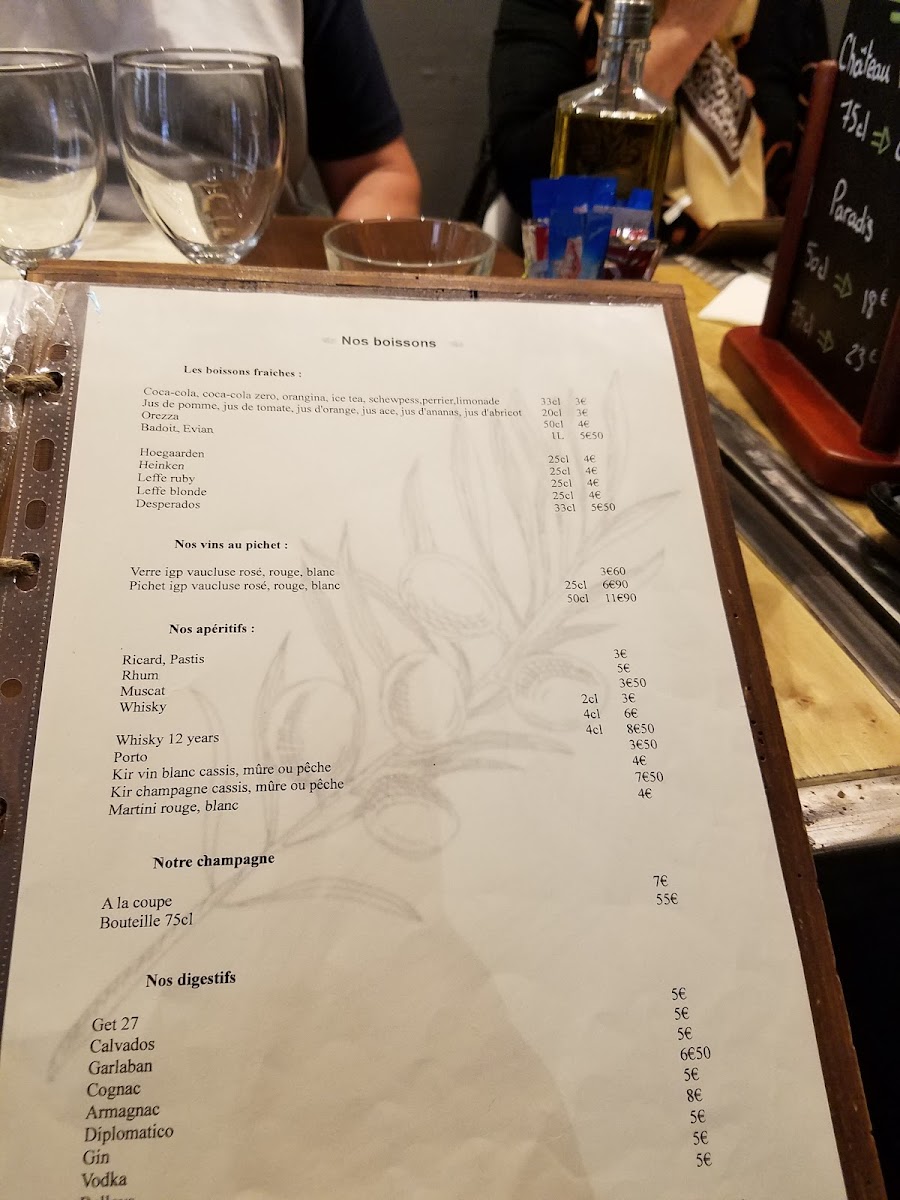 Menu L'olivier Restaurant-8