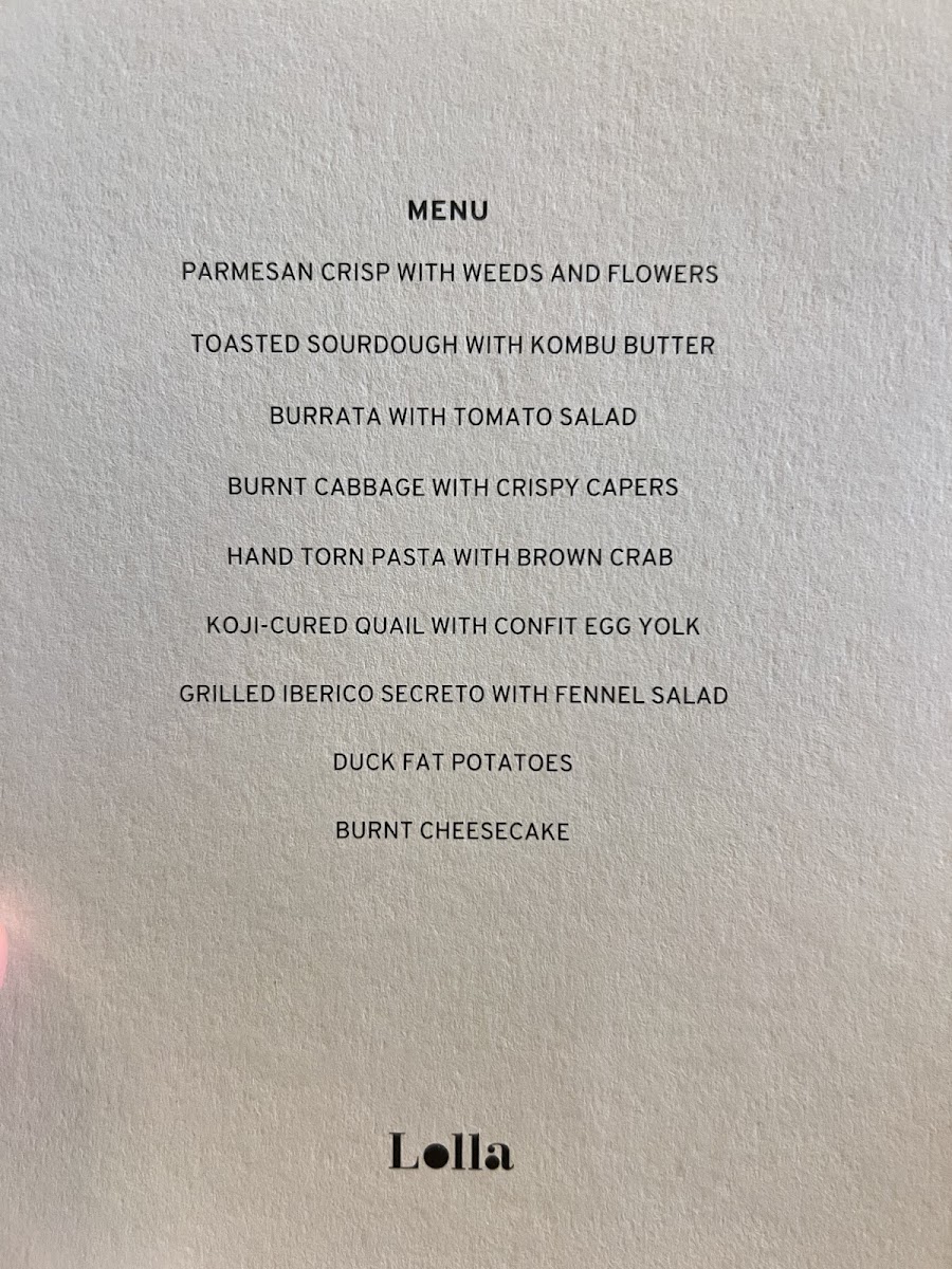 Menu Lolla-4