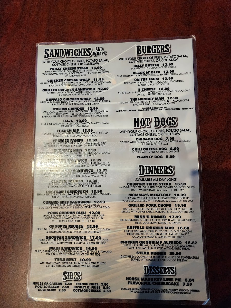 Menu Lollygaggers Sports Pub & Grill - Wildwood-3