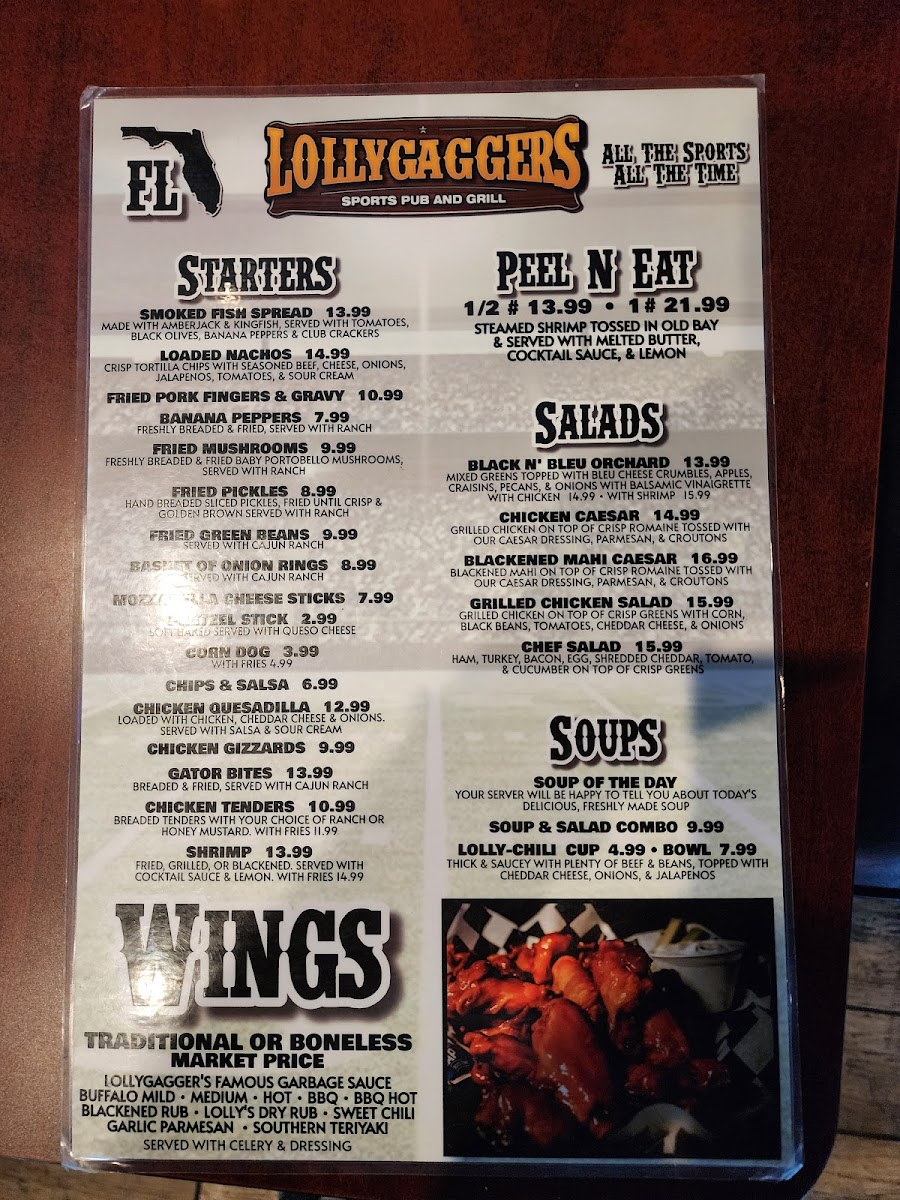 Menu Lollygaggers Sports Pub & Grill - Wildwood-6