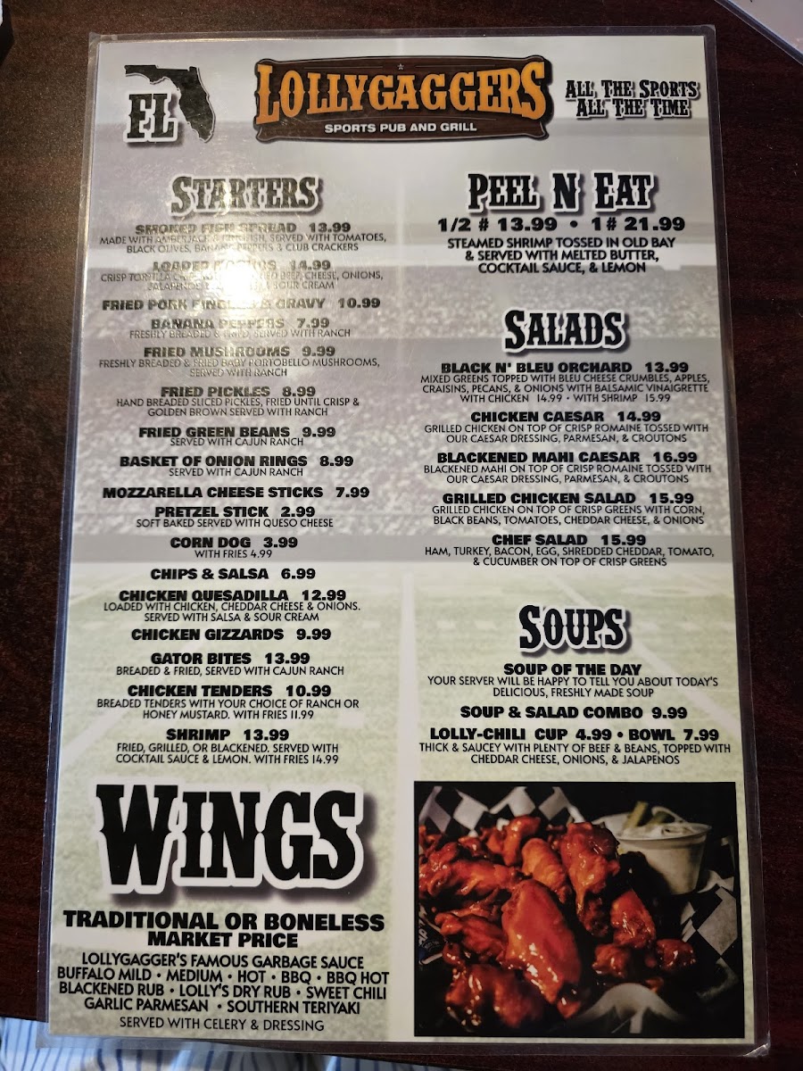 Menu Lollygaggers Sports Pub & Grill - Wildwood-9