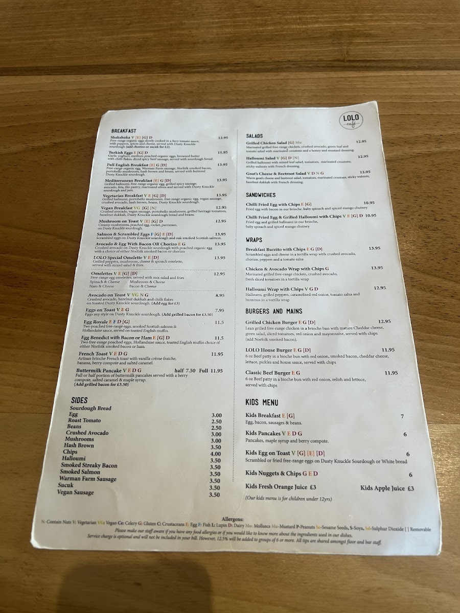 Menu Lolo Cafe & Bistro ( Breakfast, Coffee, Lunch, Stevenage)-4