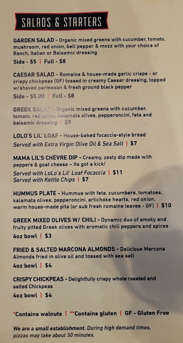 Menu Lolo's Boss Pizza - Troutdale-2