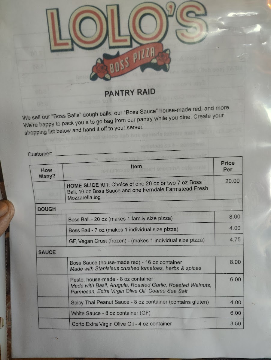 Menu Lolo's Boss Pizza - Troutdale-5