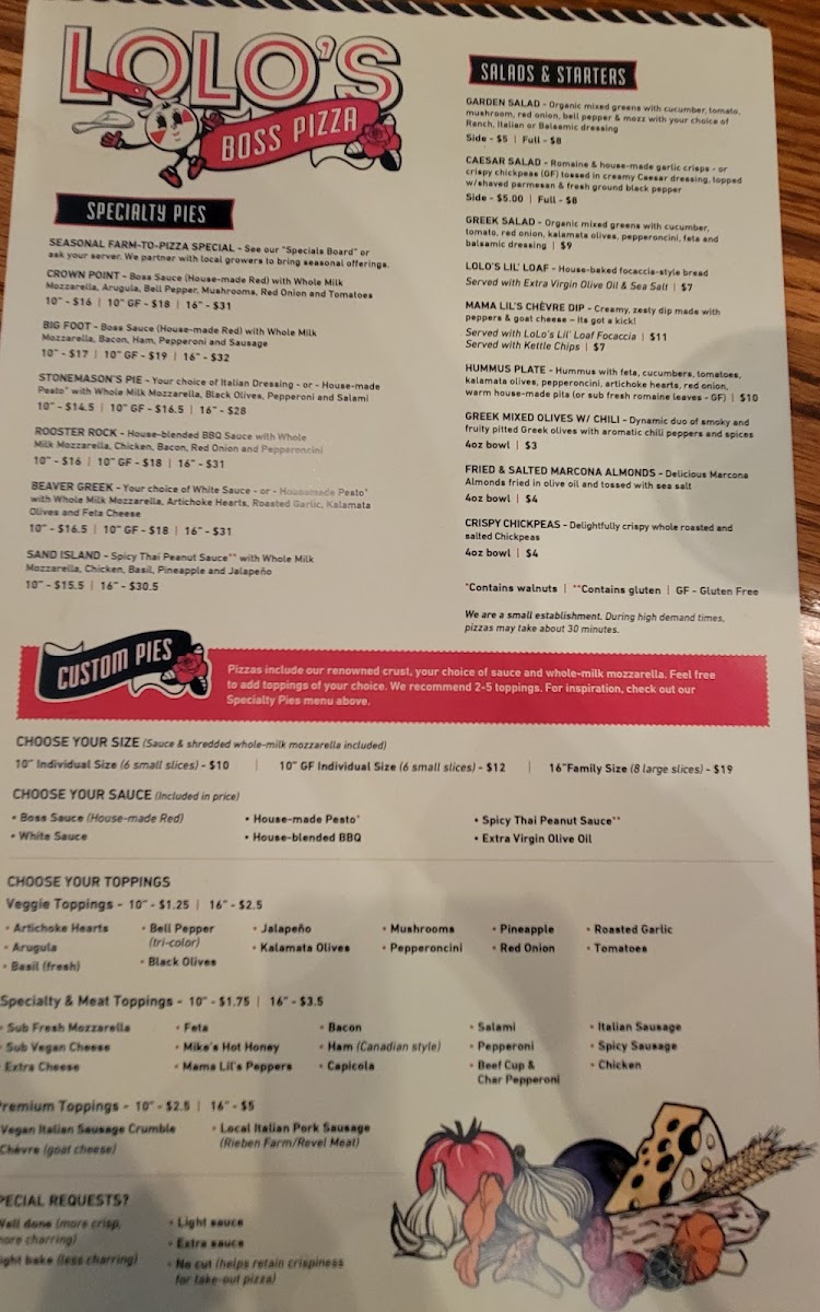Menu Lolo's Boss Pizza - Troutdale-7