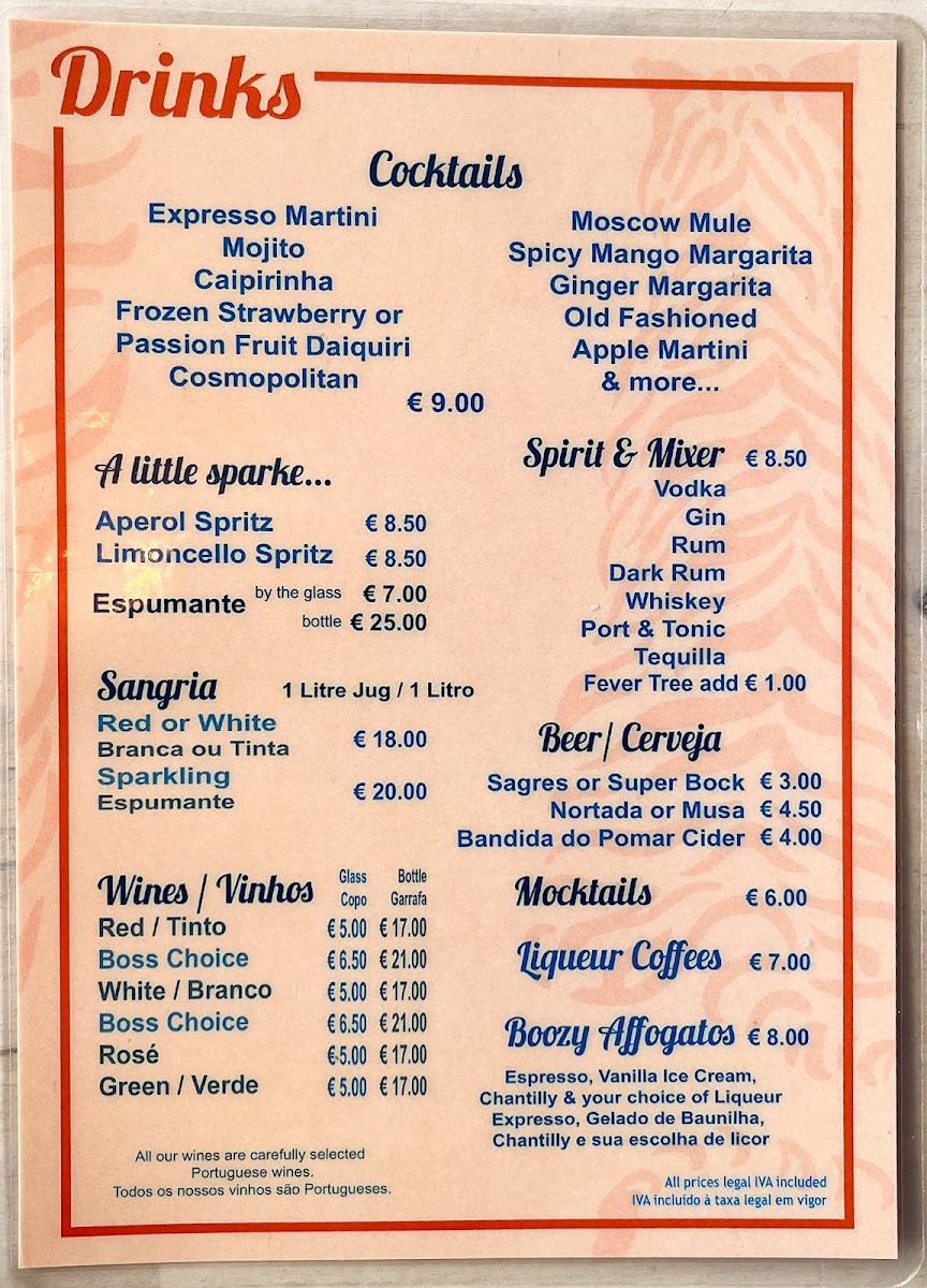 Menu London Tiger Coffee-1