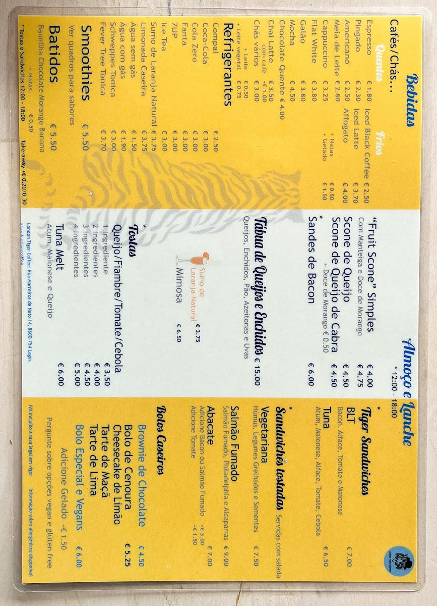 Menu London Tiger Coffee-6