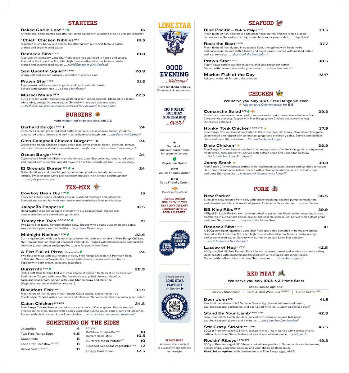 Menu Lone Star Nelson-1