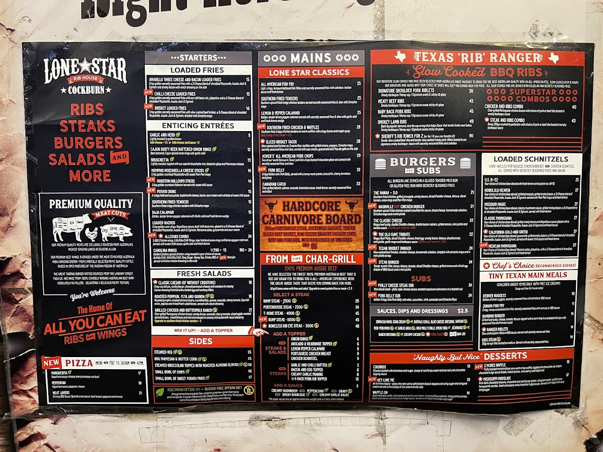Menu Lone Star Rib House Cockburn-2