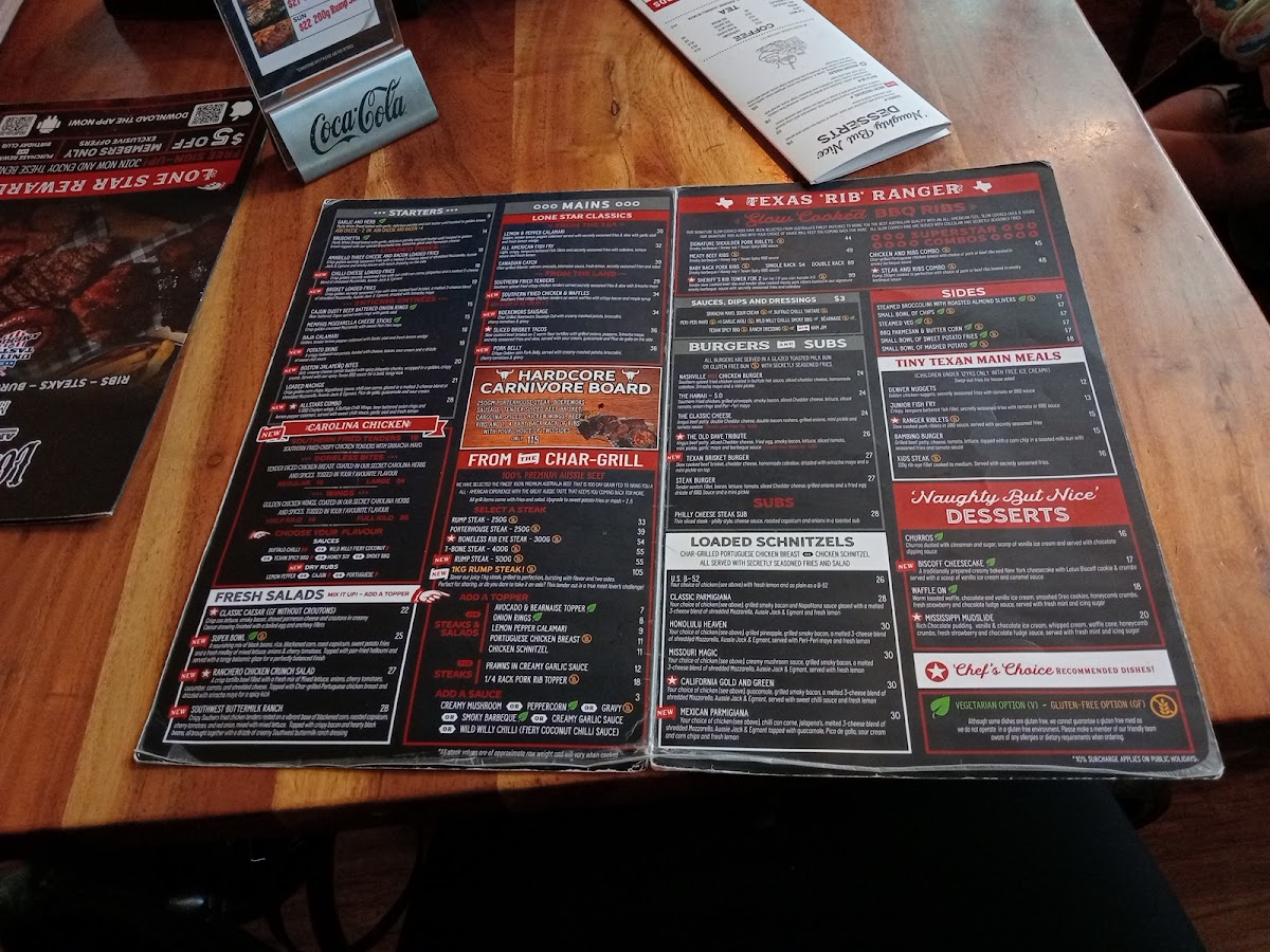 Menu Lone Star Rib House Cockburn-4