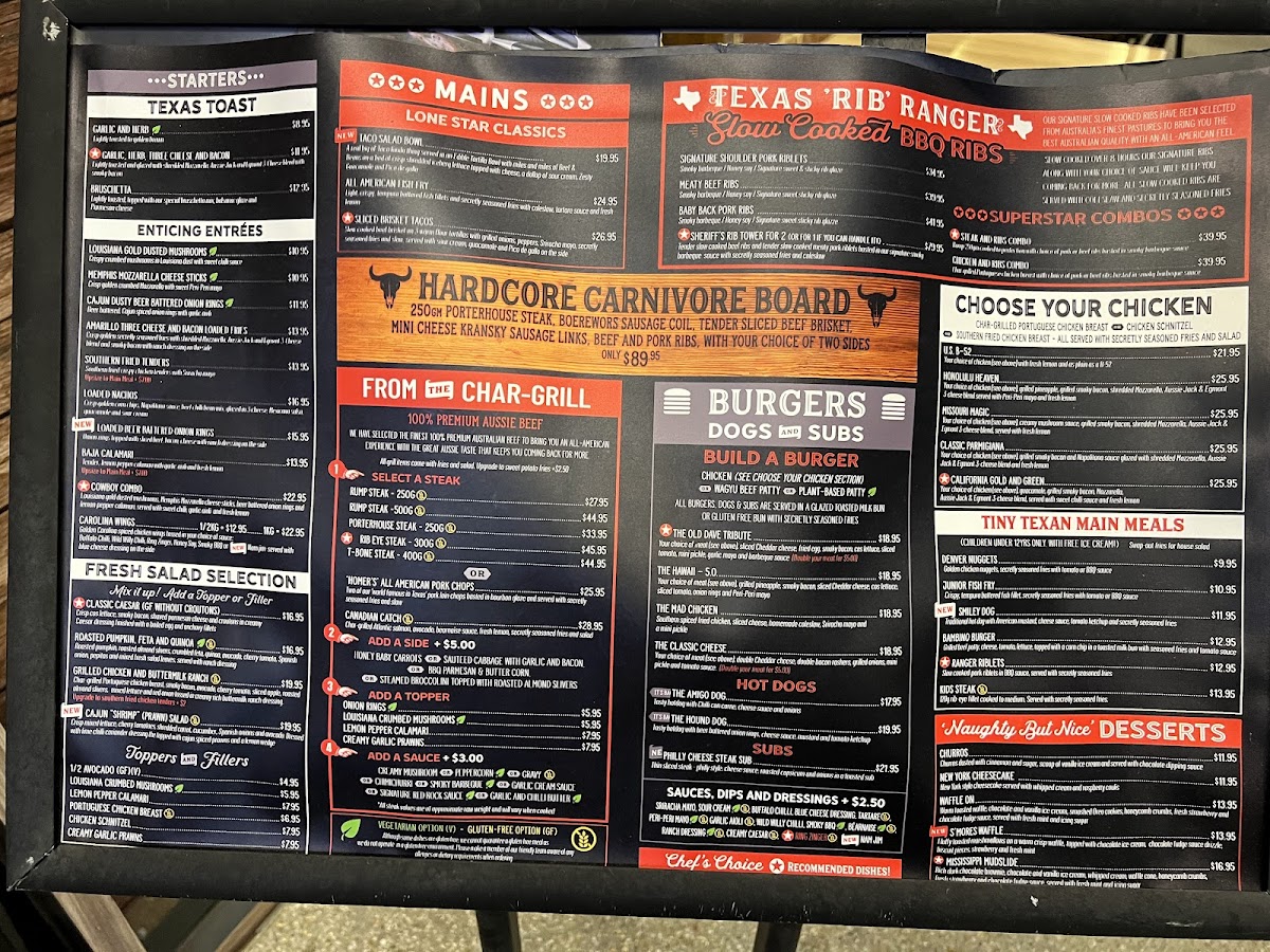 Menu Lone Star Rib House Cockburn-7