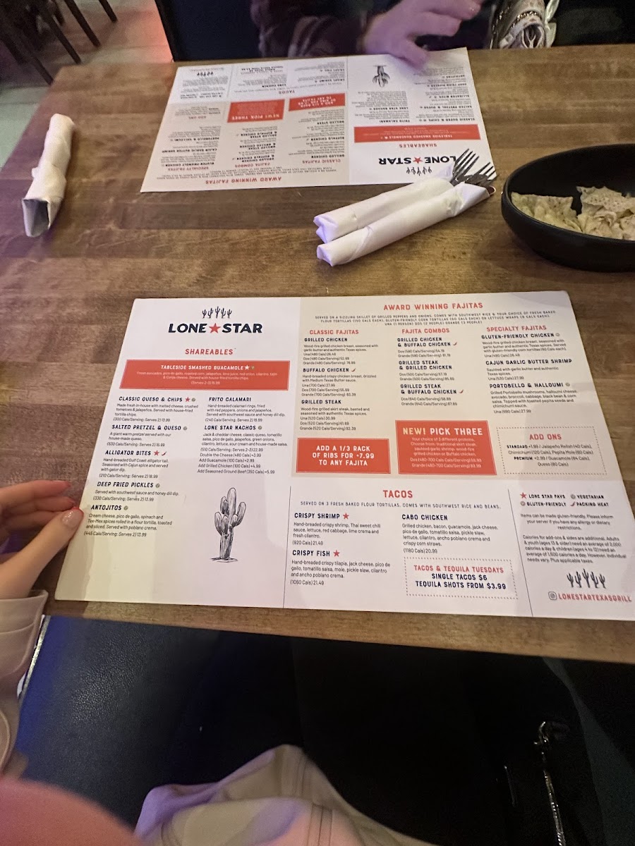 Menu Lone Star Texas Grill-2