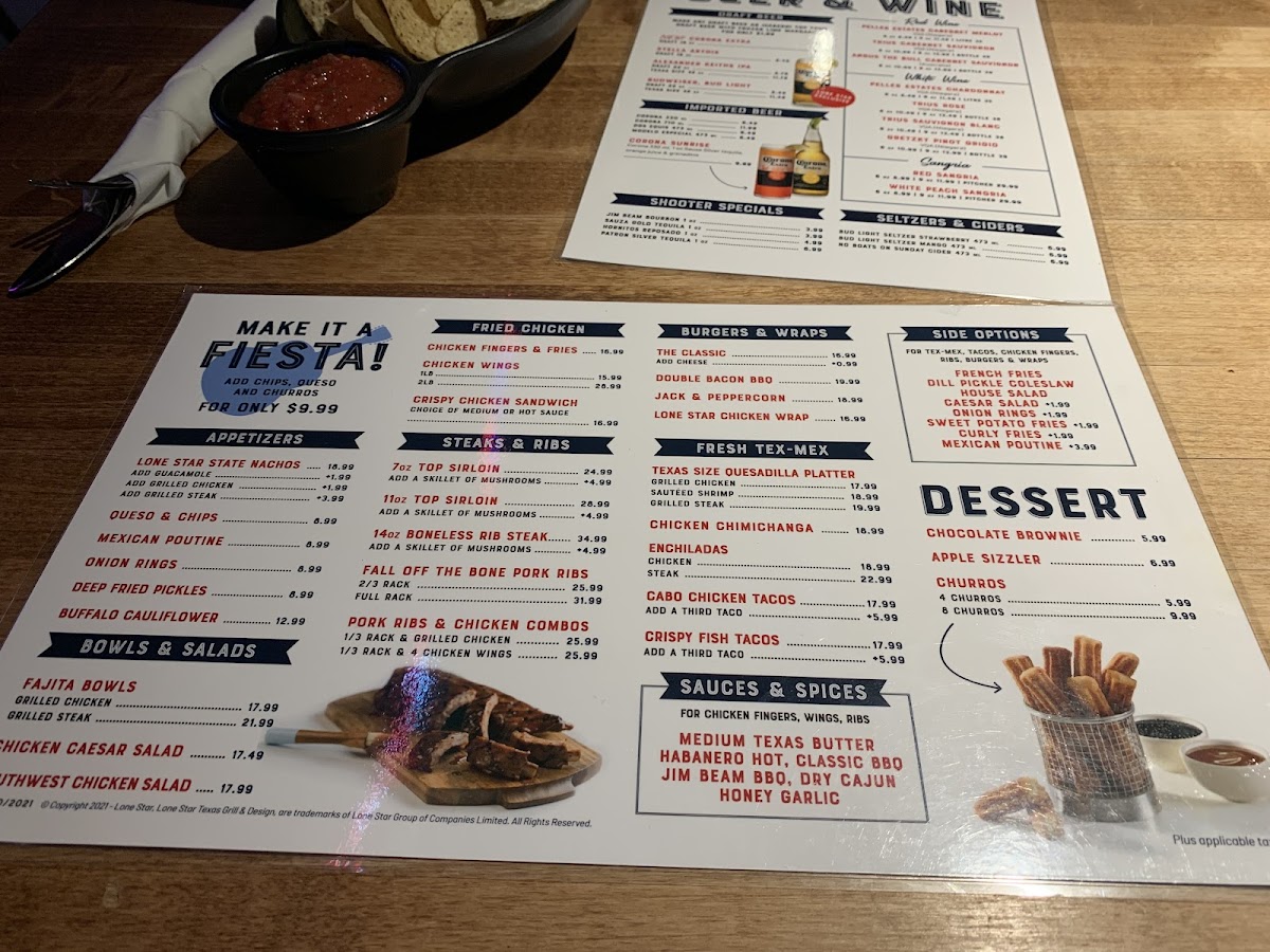 Menu Lone Star Texas Grill-7