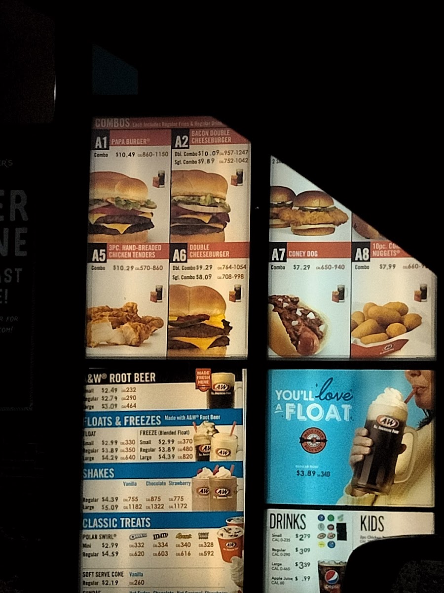 Long John Silver's A&w Menu-5