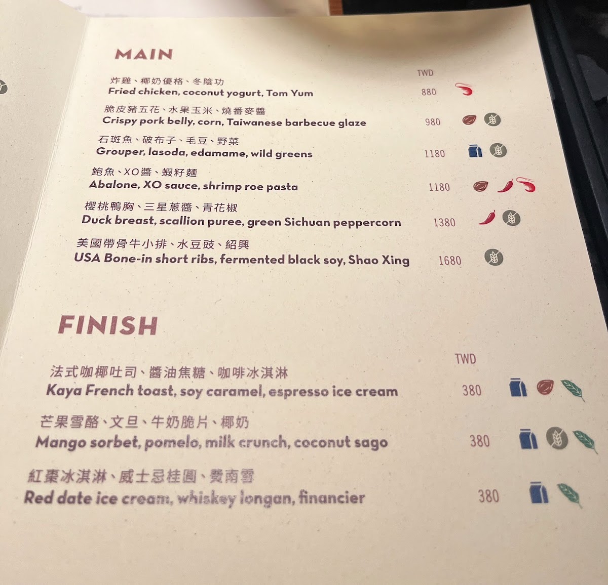 Menu Longtail-7