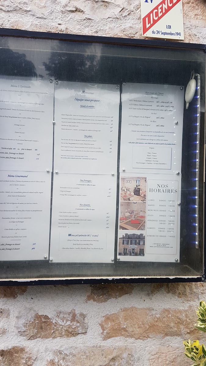 Menu L'optimiste-9