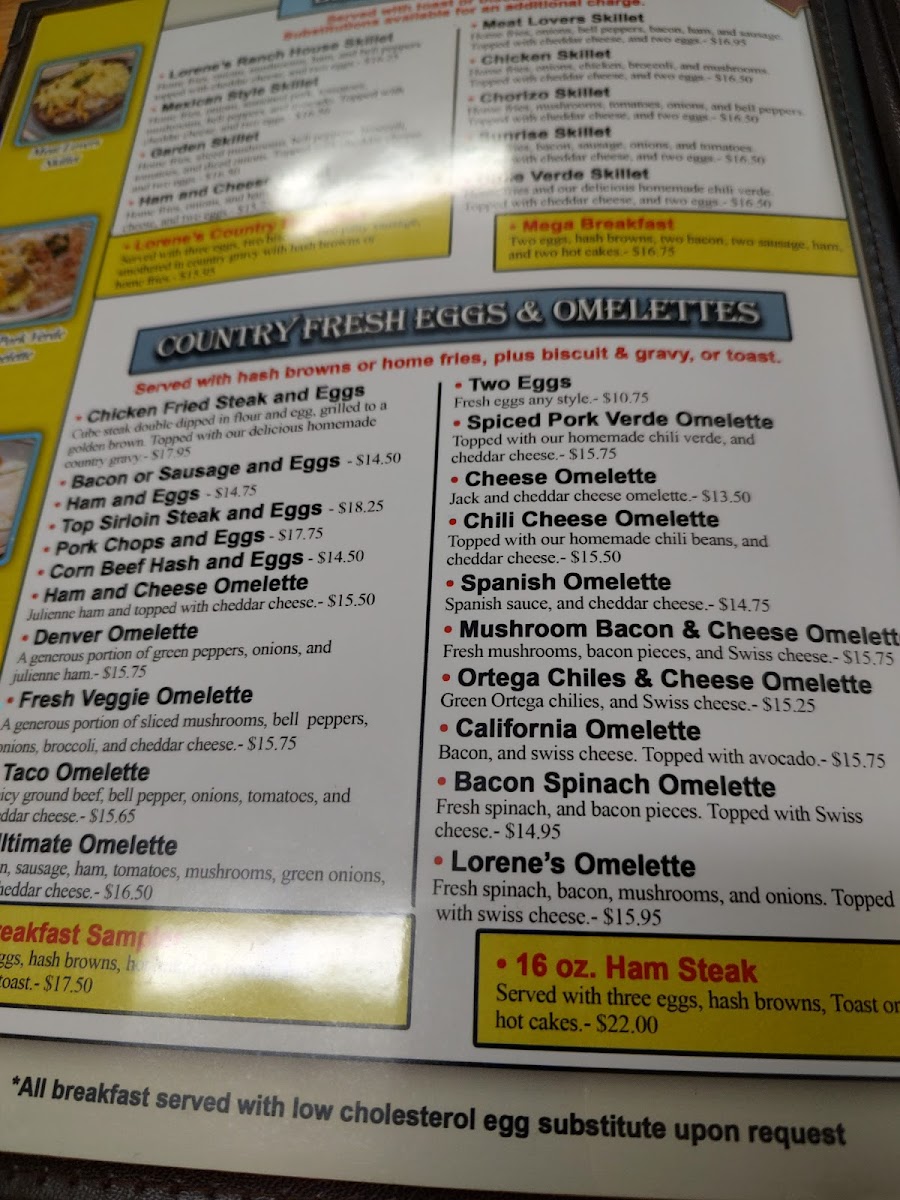 Menu Lorene's Downtown-10