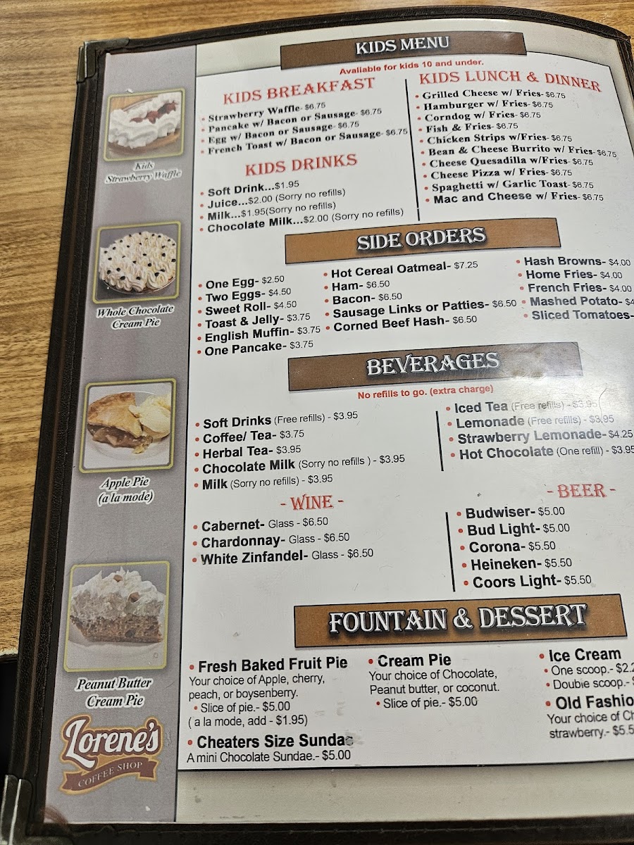 Menu Lorene's Downtown-2