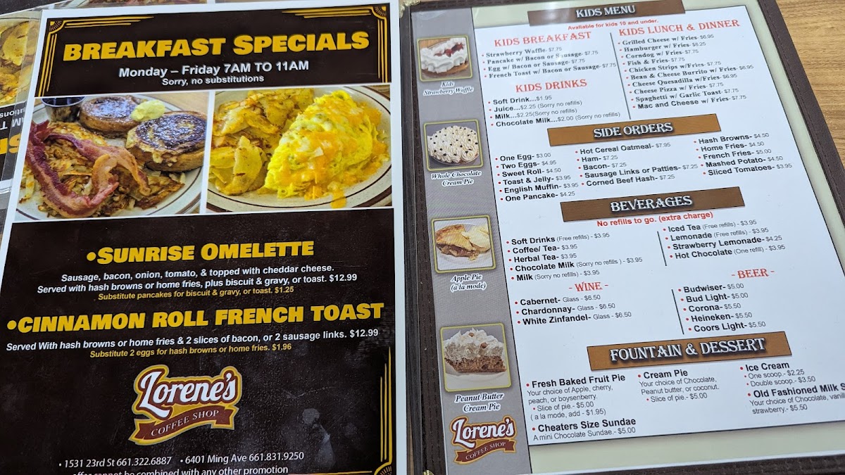 Menu Lorene's Downtown-5