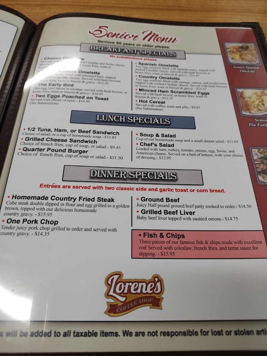 Menu Lorene's Downtown-6