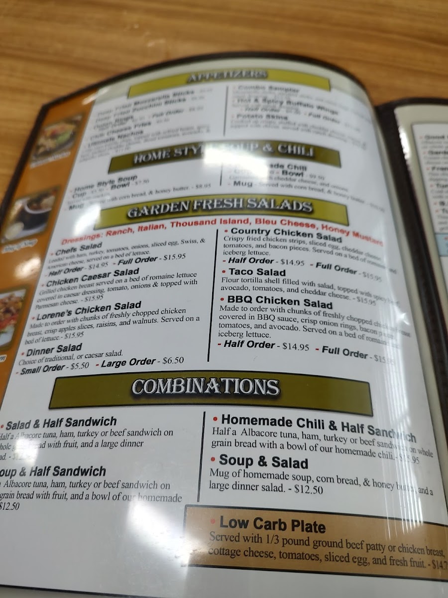Menu Lorene's Downtown-7