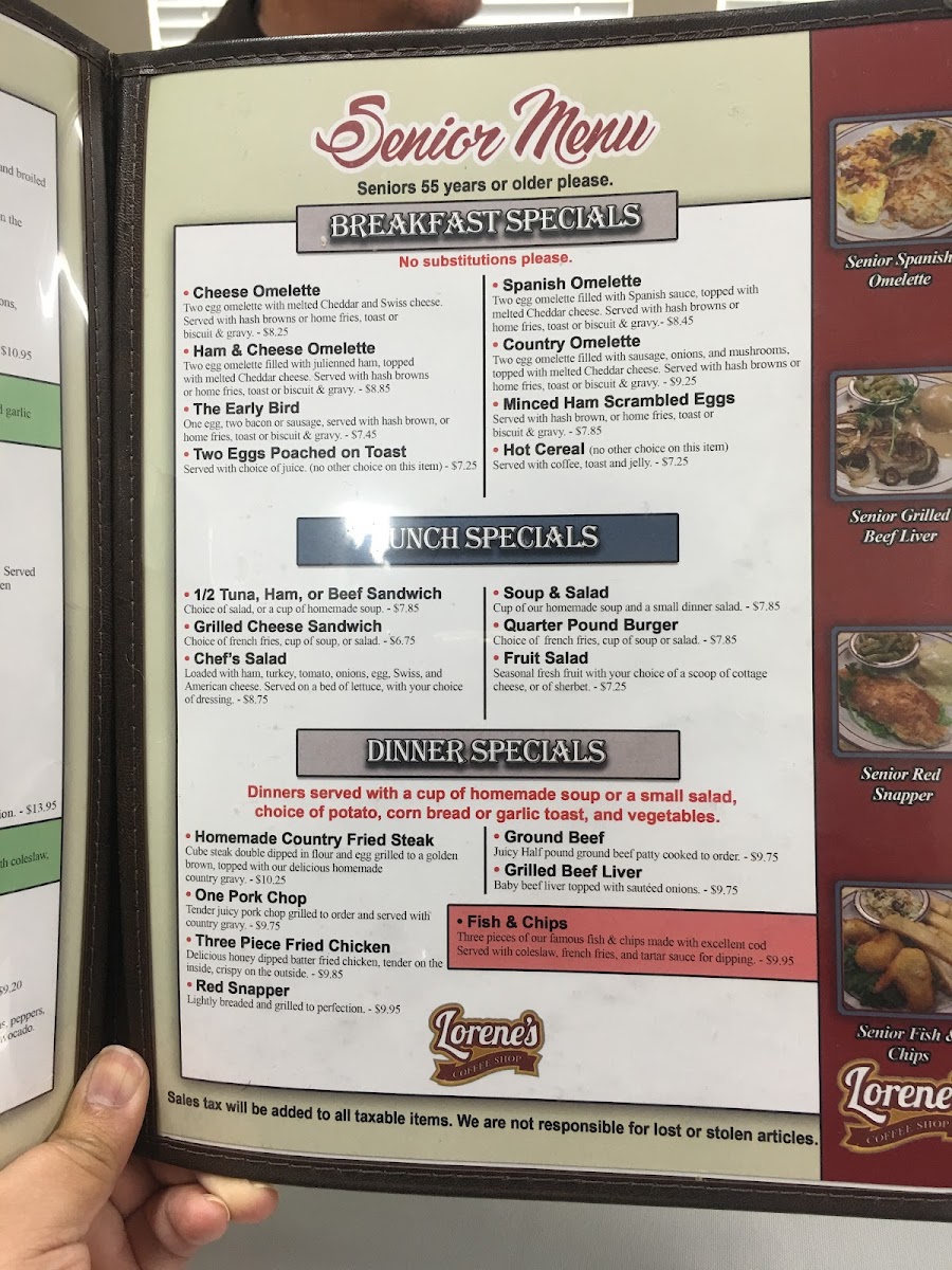 Menu Lorene's Downtown-8
