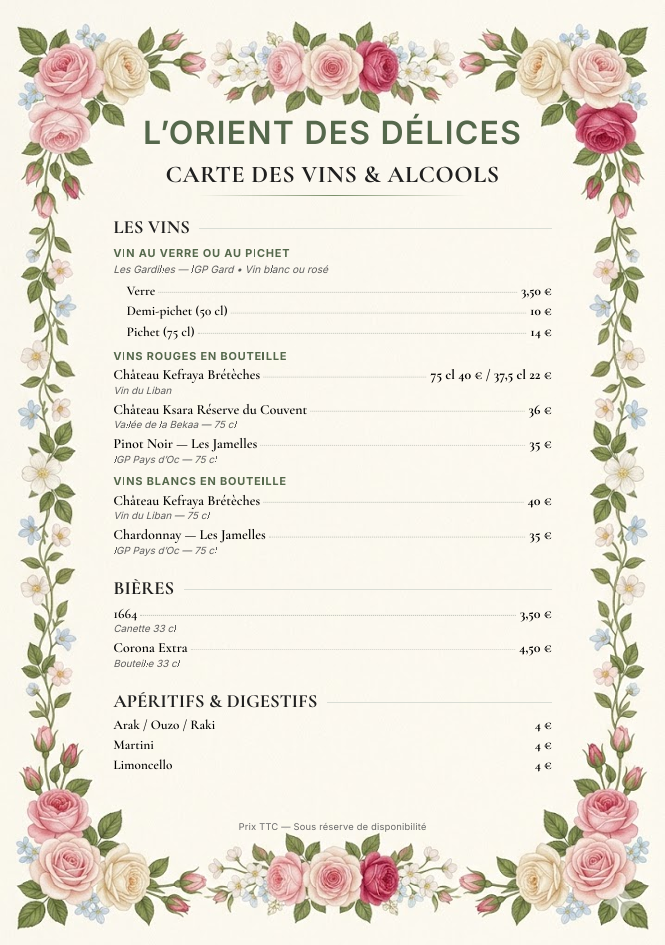 Menu L'orient Des Délices-3