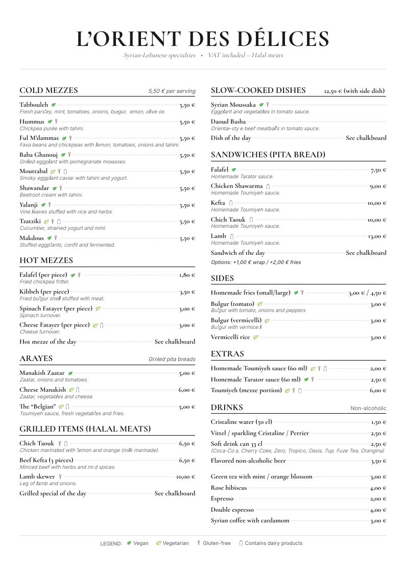 Menu L'orient Des Délices-6