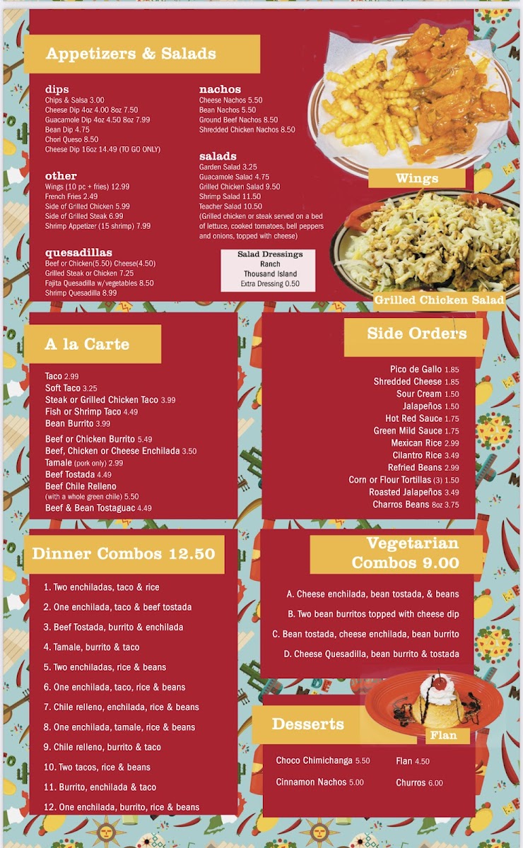 Menu Los 3 Garcia Taqueria-3