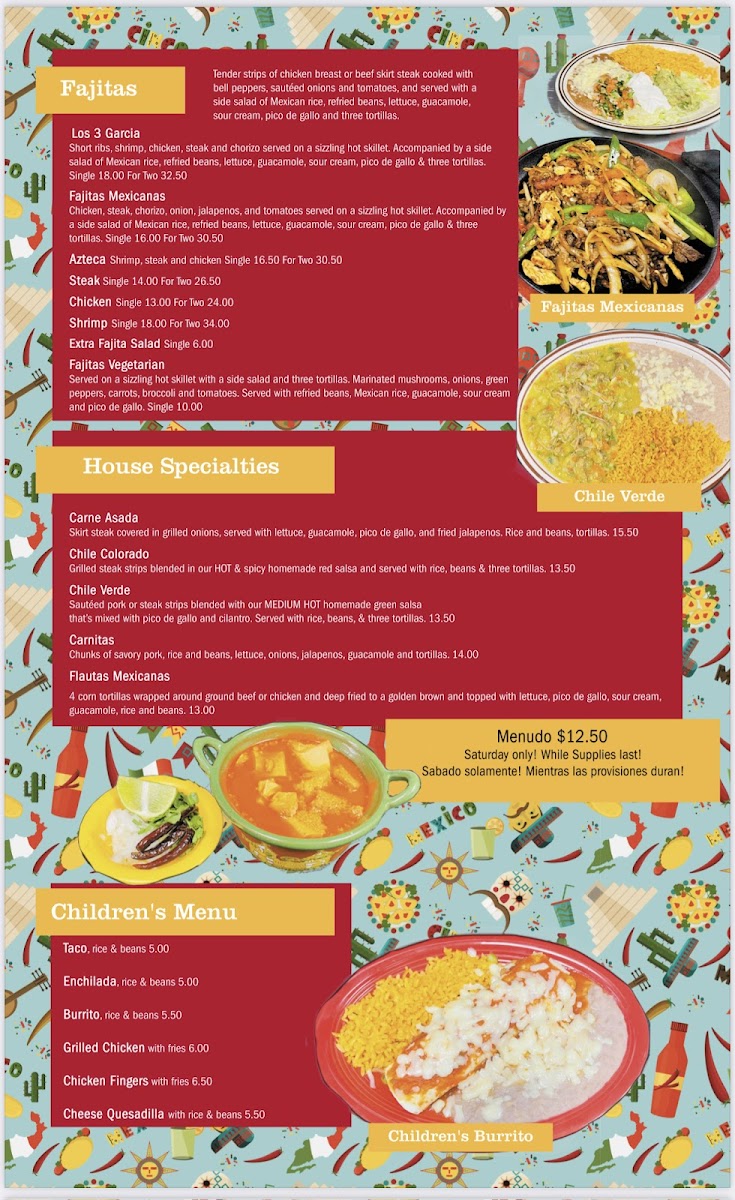 Menu Los 3 Garcia Taqueria-4