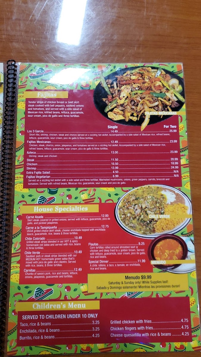 Menu Los 3 Garcia Taqueria-8