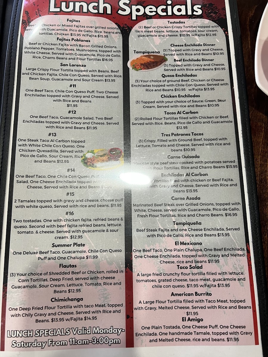 Menu Los 3 Mexicanos Mexican Bar & Grill-10
