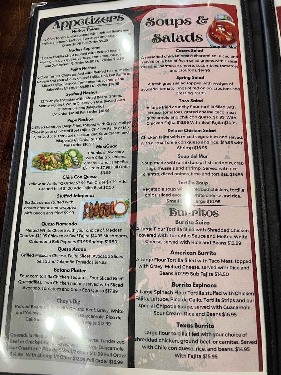 Menu Los 3 Mexicanos Mexican Bar & Grill-9